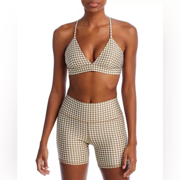 Alo Yoga Set!! Airlift Gingham Shorts and Airlift Splendor Bra, XS - Picture 5 of 10